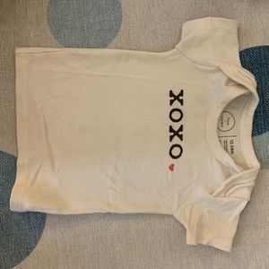 Finn + Emma “xoxo” graphic tee. Size 12-24 mo.